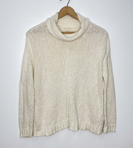 Oversized Mock Neck Knit Sweater Sz XS 