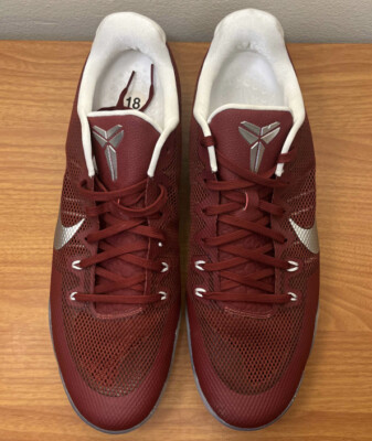 Nike Kobe 11 XI TB Team Red Silver Size 18 Sneakers Shoes 