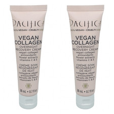 Pacifica Vegan Collagen Overnight Recovery Cream - 2 Count - 20 ml / 0.7 fl oz