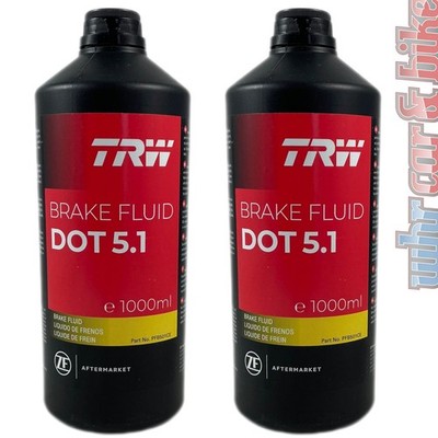 TRW Bremsflüssigkeit DOT 5.1 2L 2x 1000ml Brake Fluid Auto Motorrad NFZ