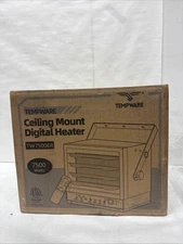 TEMPWARE Electric Garage Heater, 7500-Watt Digital Fan-Forced Ceiling Mount Sh