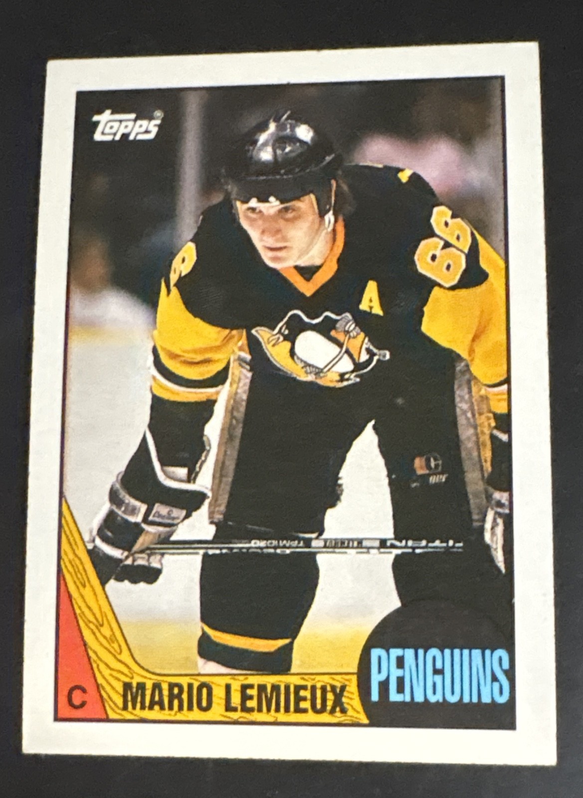 Mario Lemieux #15 Hockey Cards 1987 Topps trading card — raw and PSA graded price guide
