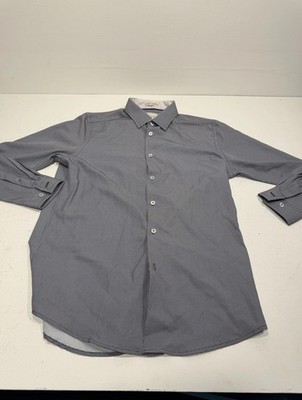 C-LAB NYC Slim Fit 4 Way Stretch Dress Shirt Men s M 15.5 33/34