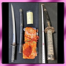 Wakizashi 脇差 “Mumei” 無銘 spada reale giapponese 45,6 cm Koshirae 刀 侍 con sacchetto spada
