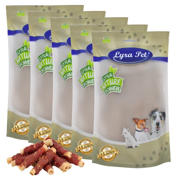 5 Kg Kaurollen Mit Entenbrust Natur Kausnack Hundefutter Hund Fettarm Lyra Pet®-image