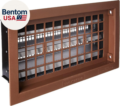 RABR Heavy-Duty Automatic Foundation Vent, Brown, 50'', 1-Qty