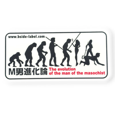 Evolution... Man to Sub   B-Side Label Sticker