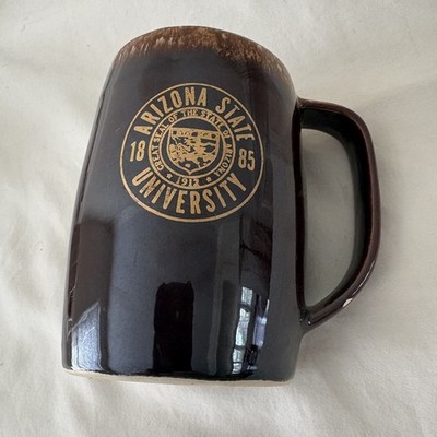 Arizona State University ASU Large Vintage Mid-Century Mug Cup Made in USA Hull