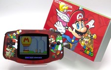 Nintendo Game Boy Advance Konsole Mario Themengehäuse, IPS 3.0 Zoll, OVP,  GBA