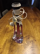 Joli pied de lampe en cristal