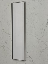 12 Inch Sprung Insulated White Metal Letter Plate. Strong Letterbox For Door.