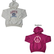 Levi's Girl's Kangaroo Pocket Easy Care Soft Fleece Hoodie