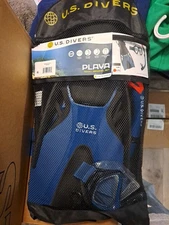 U.S. DIVERS Playa Adult Snorkeling Set-Mask, Fins, Snorkel, Bag Size: L/XL , New