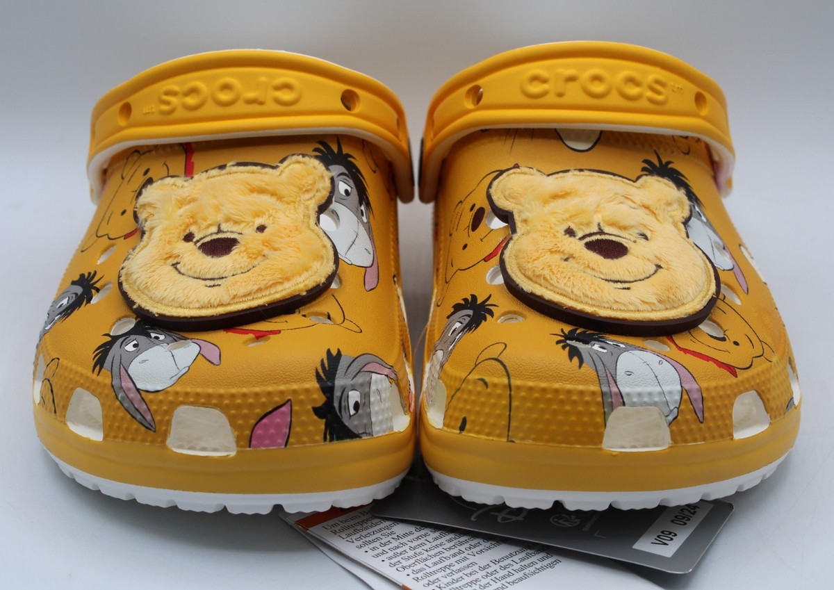 Disney Parks CROCS Shoes WINNIE the POOH Clogs M5/W7 Eeyore Piglet