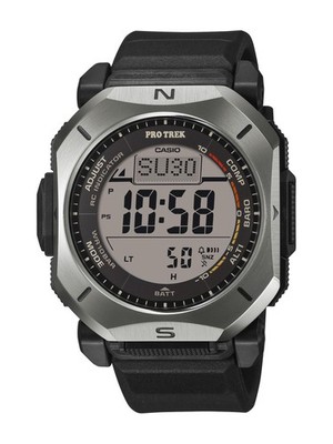 Unused CASIO PRO TREK PRW-69Y-1JF Black Solar Radio Men's Watch  in Box