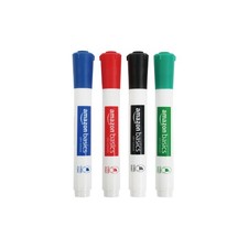 Low Odor Dry Erase Whiteboard Markers Chisel Tip Quick Dry Black Red Green Blue