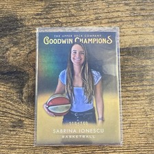 2021 Upper Deck Goodwin Champions Sabrina Ionescu Platinum Black & Gold 116/249 