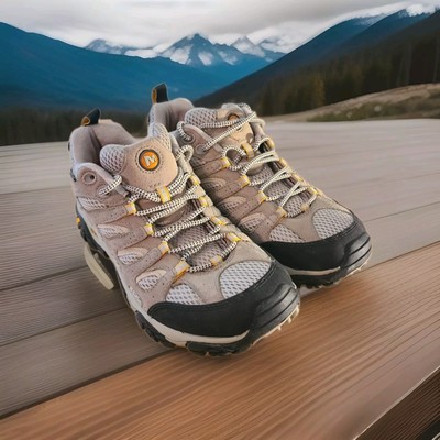 Merrell Moab Ventilator Taupe Hiking Trail Shoes Vibram J86612 W Size 9.5 New