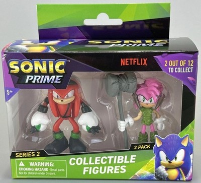 Sonic Prime Series 2 Knuckles & Amy 2.5'' Figure 2-Pack SEGA Netflix - Brand New