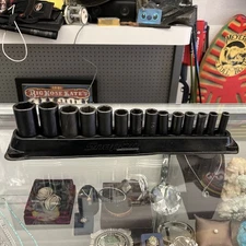 14pc Snap On Tools 3/8" Drive Metric Impact Deep Socket Set PAKTY227