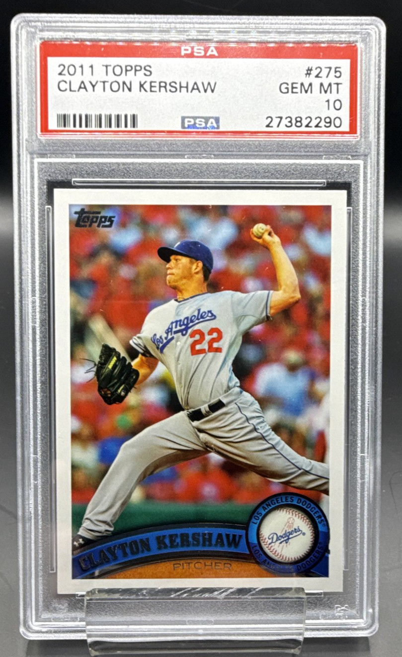 2011 Topps - Clayton Kershaw #275 - PSA 10