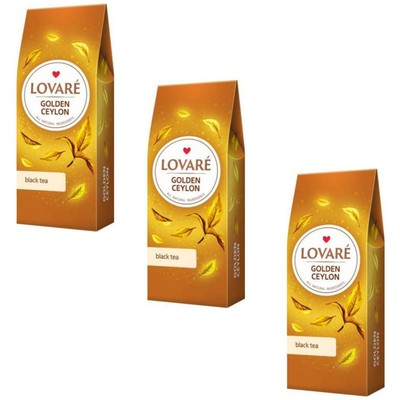 3x 80 g Lovare Tee ''Golden Ceylon'' Schwarztee
