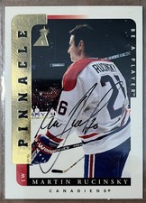 1996-97 Be a Player Autographs Martin Rucinsky #124 Montreal Canadiens