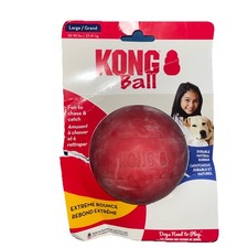 KONG Classic Bounce Ball LARGE Durable Rubber Fetch  Chew Dog Toy 3" USA
