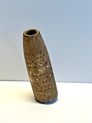 #ad Original Native American Indian Wooden Carved War Paint Holder; Late 1800#x27;s; #A3 $55.00