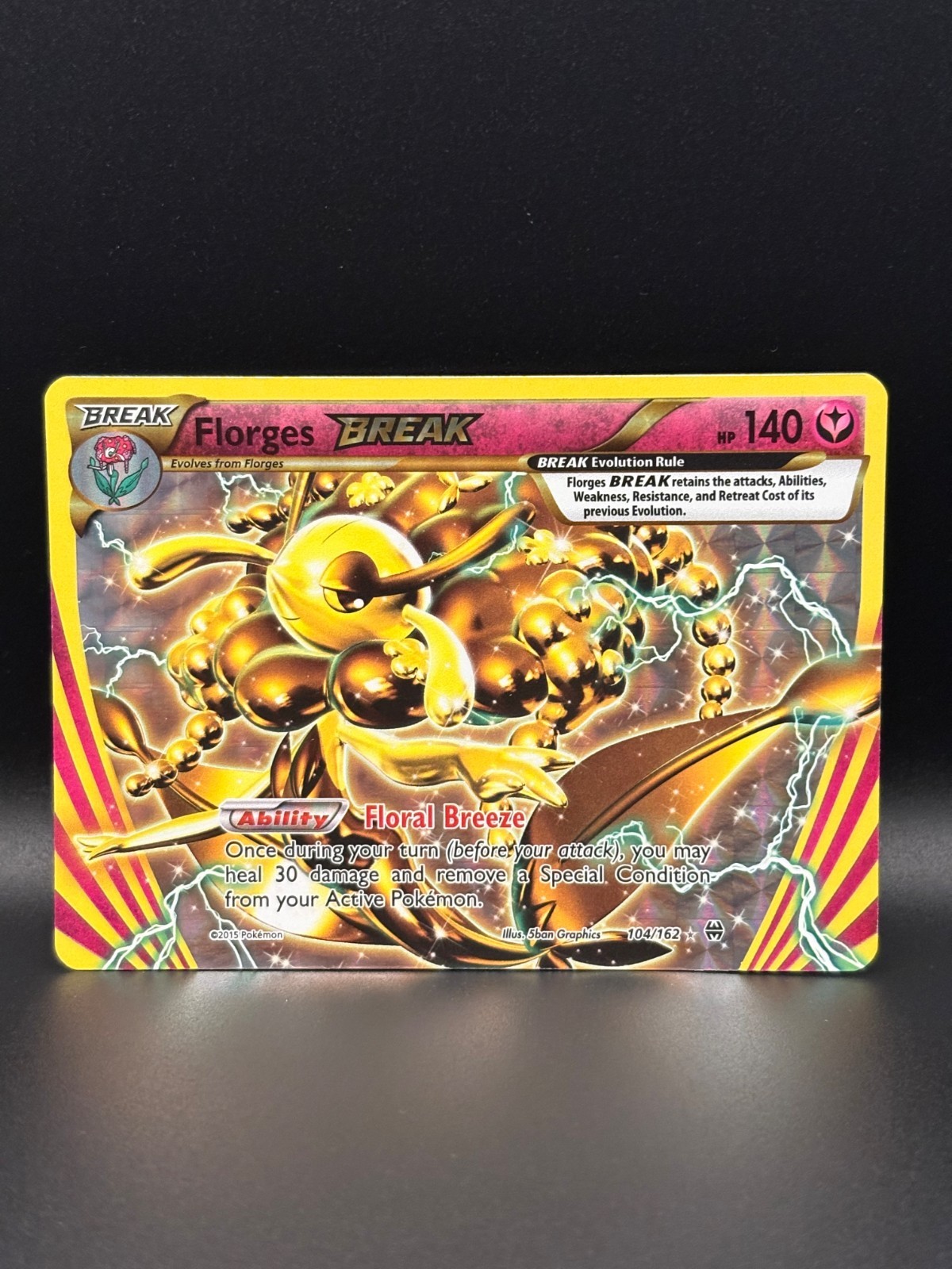 Pokemon TCG Florges BREAK 104/162 XY BREAKthrough VLP-NM Holo Ultra Rare
