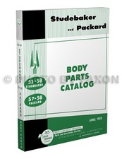 Studebaker Body Parts Book 1953 1954 1955 1956 1957 1958 Part Catalog