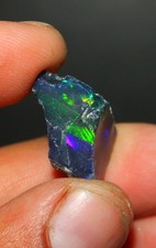 10.80 Ct Ethiopian Black Opal Rough Raw Crystal natural Black Opal jewelry grade