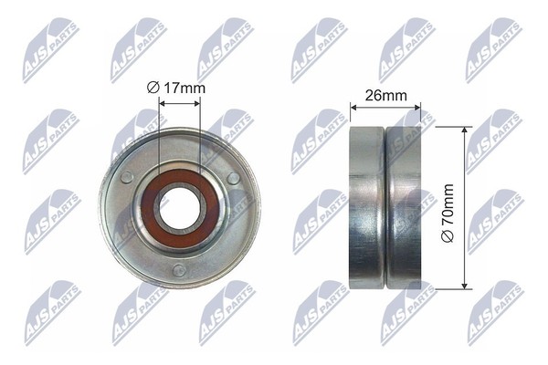 NTY RNK-PL-013 Spannrolle, V-Profilriemen FüR Chevrolet, Opel-image