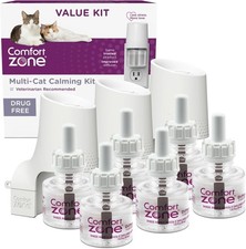 Value Kit; 3 Multicat Diffusers  6 Refills; Cat Calming Pheromone; Reduce