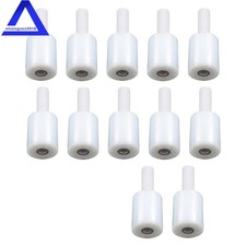 12 Rolls 5 in  1000FT 80 Gauge Stretch Shrink Film Hand Wrap with Handle Clear