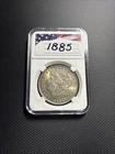 1885 Morgan Silver Dollar AU Beautiful Toning $1 US Coin 90% Silver