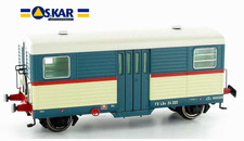 Oskar 5006, FS Bagagliaio LDn 24 333 con fiancate ondulate, Livrea azzurro/beige