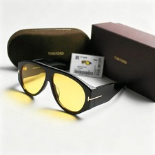 Tom Ford Bronson TF1044 Black Frame Yellow Le...