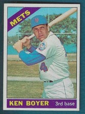 1966 Topps Baseball New York Mets Ken Boyer #385 EX-EX+