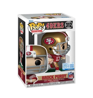 Funko Pop! NFL: Brock Purdy San Francisco 49ers Red & Gold Uniform Figure #312