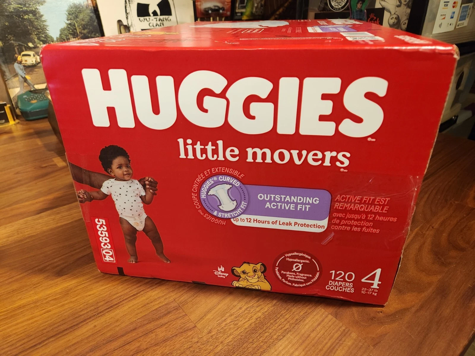 Huggies Little Movers Diapers Size 4 - 120ct Wetness Indicator 22-37 lbs NIB
Opens in a new window o