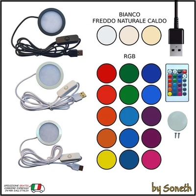 SONETH KIT LAMPADA LED USB PER STAMPA 3D CON PULSANTE ON OFF PARI A KIT-001 MH001
