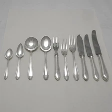 SANDRINGHAM Pattern Viners Sheffield Silver Service Cutlery 10 Pce Place Setting
