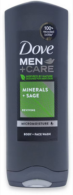 Dove Men+Care Minerals+Sage Body+Face Wash 250ml
