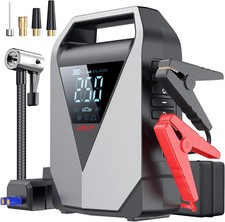 Car Jump Starter with Air Compressor  1800A with 12000mAh Car Battery Jump