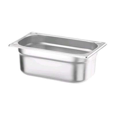 HENDI GN 1/4 Gastronormbehälter 2,8L Edelstahl 265x162x100mm Neu Etikett