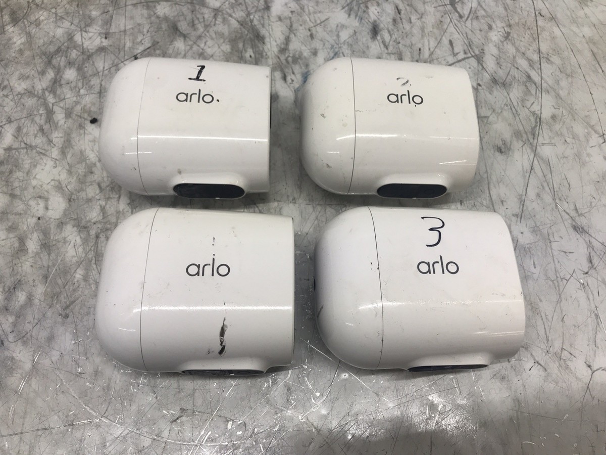 LOT OF 4 Arlo VMC 2030 Wireless USB Security Cameras *POWER ON