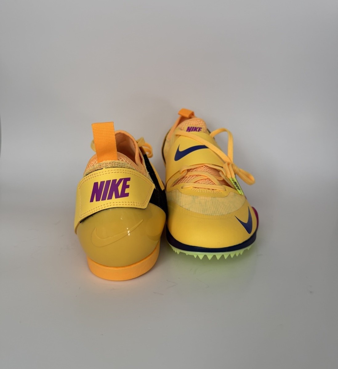 Size 8M/ 9.5W - Nike High Jump Elite Track Shoes Yellow  display picture 1