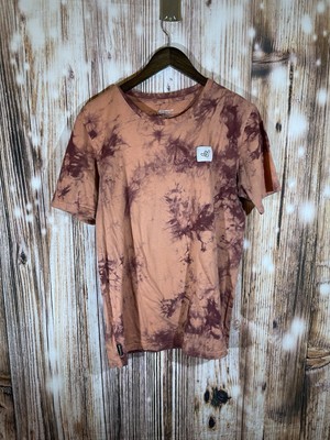 Red And Orange Tye Dye Dutch Bros Crew T Shirt With Corner Logo Large Mens