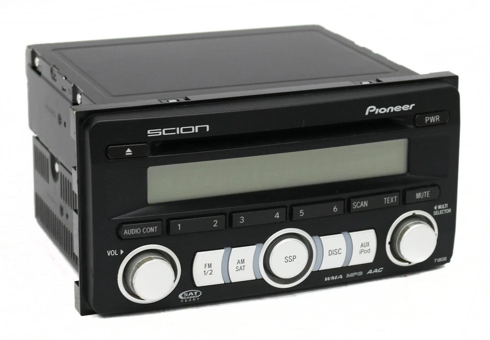 Toyota Scion TC XB XD 2008-2014 radio AM FM mp3 CD PT546-00080 cara T1808 Foto 3 de 4